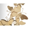 Specchio ovale da parete dorato con farfalle decorative Butterfly Wind Sconti