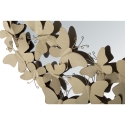 Specchio rotondo da parete dorato con farfalle decorative Butterfly M Offerta
