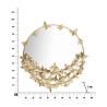 Specchio rotondo da parete dorato con farfalle decorative Butterfly M Catalogo