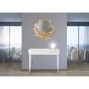 Specchio rotondo da parete dorato con farfalle decorative 74cm Butterfly S Vendita