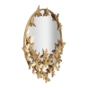 Specchio rotondo da parete dorato con farfalle decorative 74cm Butterfly S Offerta