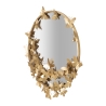 Specchio rotondo da parete dorato con farfalle decorative 74cm Butterfly S Catalogo