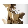 Specchio rotondo da parete dorato con farfalle decorative 74cm Butterfly S Stock