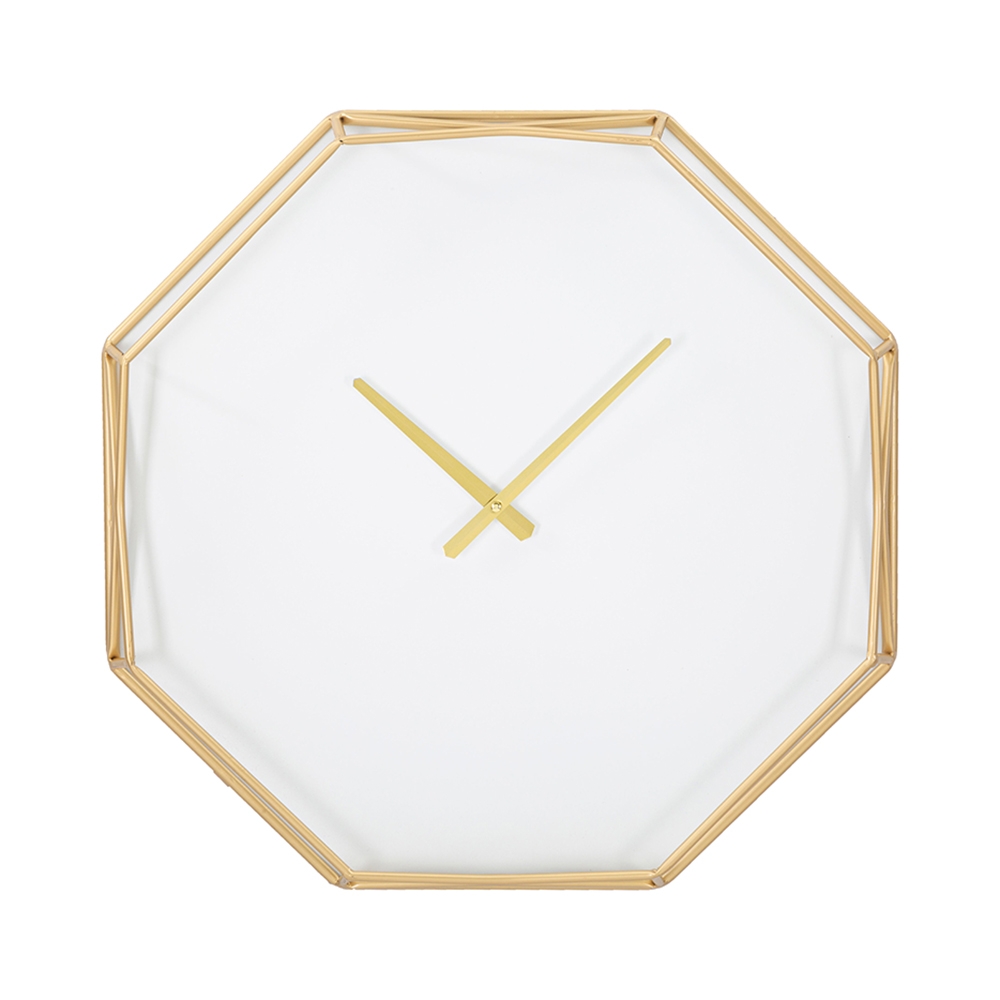Orologio da parete ottagonale in metallo dorato Octagonal Promozione Orologio da parete ottagonale in metallo dorato Octagonal Promozione