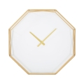 Orologio da parete ottagonale in metallo dorato Octagonal Promozione