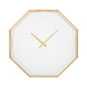 Orologio da parete ottagonale in metallo dorato Octagonal Promozione