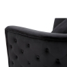 Fauteuil en velours glam avec pieds dorés et coussin Bucarest-P 
