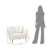 Poltrona design da salotto imbottita con gambe in metallo dorato Kiev 