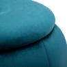 Pouf contenitore rotondo in velluto con base metallica 43cm Paris Catalogo