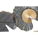 Decorazione da parete in metallo 3D con finiture dorate Web Offerta