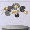 Decorazione da parete in metallo 3D con finiture dorate Web Vendita