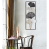 Decorazione da parete in metallo 3D rettangolare h90cm Ory Vendita
