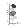 Decorazione da parete in metallo 3D rettangolare h90cm Ory Catalogo