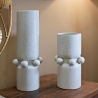 Vaso moderno in ceramica con finitura opaca Bubbles Vendita