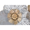 Decorazione da parete in metallo 3D con motivo floreale Poxy Offerta
