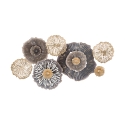Decorazione da parete in metallo 3D multicolore Browny Promozione