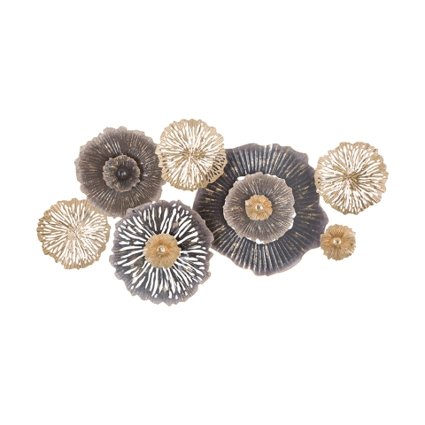 3D Wanddeko aus Metall, mehrfarbig Browny Aktion
