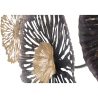 Decorazione da parete in metallo 3D multicolore Browny Sconti
