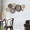 Decorazione da parete in metallo 3D multicolore Browny Vendita