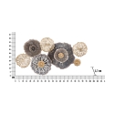 Decorazione da parete in metallo 3D multicolore Browny Catalogo