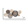 Decorazione da parete in metallo 3D multicolore Browny Catalogo