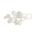 Decorazione da parete con specchi rotondi dorati Mirrors Promozione