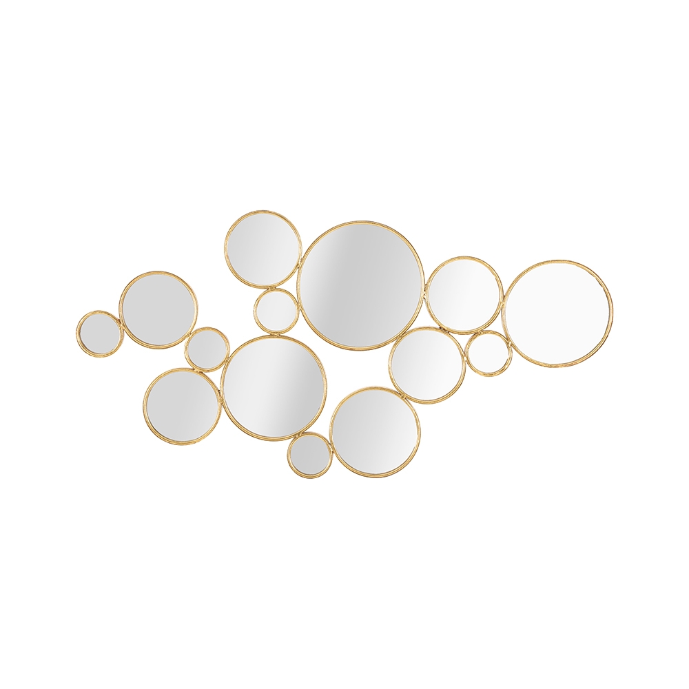 Decorazione da parete con specchi rotondi dorati Mirrors Promozione Decorazione da parete con specchi rotondi dorati Mirrors Promozione
