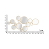 Decorazione da parete con specchi rotondi dorati Mirrors Catalogo