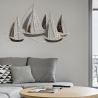 Decorazione da parete in metallo 3D ispirazione marina Veliero Vendita
