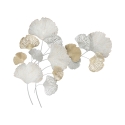 Decorazione da parete in metallo 3D con foglie di Ginko Silvy Promozione