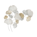 Decorazione da parete in metallo 3D con foglie di Ginko Silvy Promozione