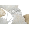 Decorazione da parete in metallo 3D con foglie di Ginko Silvy Saldi