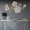 Decorazione da parete in metallo 3D con motivo naturale Lory Vendita