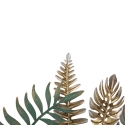 Decorazione da parete 3D in metallo muticolore stile tropicale con foglie Amaz Offerta