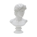 Scultura classica decorativa mezzobusto in poliresina h34cm Man Promozione