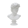 Scultura classica decorativa mezzobusto in poliresina h34cm Man Promozione