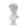 Scultura classica decorativa mezzobusto in poliresina h34cm Man Saldi