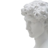 Scultura classica decorativa mezzobusto in poliresina h34cm Man Sconti