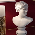 Scultura classica decorativa mezzobusto in poliresina h34cm Woman Vendita