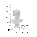 Scultura classica decorativa mezzobusto in poliresina h34cm Woman Catalogo