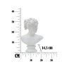 Scultura classica decorativa mezzobusto in poliresina h34cm Woman Catalogo