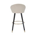 Sgabello bar cucina in velluto e gambe in legno nero e dorato h80cm Prague Caratteristiche