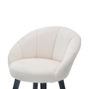 Sgabello bar cucina in velluto e gambe in legno nero e dorato h80cm Prague Prezzo