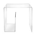 Tavolino da salotto in plexiglass trasparente 33x50x50cm G  Table Promozione