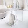 Tavolino da salotto in plexiglass trasparente 33x50x50cm G  Table Vendita