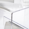 Tavolino da salotto in plexiglass trasparente 33x50x50cm G  Table Offerta