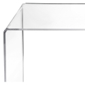 Tavolino da salotto in plexiglass trasparente 33x50x50cm G  Table Sconti