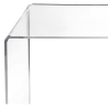 Tavolino da salotto in plexiglass trasparente 33x50x50cm G  Table Sconti