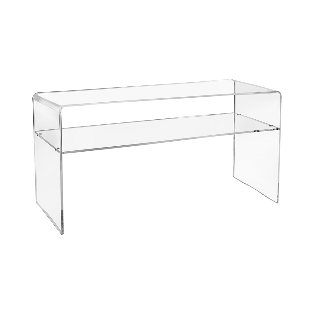 Meuble TV moderne en plexiglas transparent 33x100x50cm Visio Promotion Meuble TV moderne en plexiglas transparent 33x100x50cm Visio Promotion