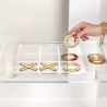 Filetto gioco Tris in plexiglass trasparente Fila 3 Gioco Gold Silver Vendita